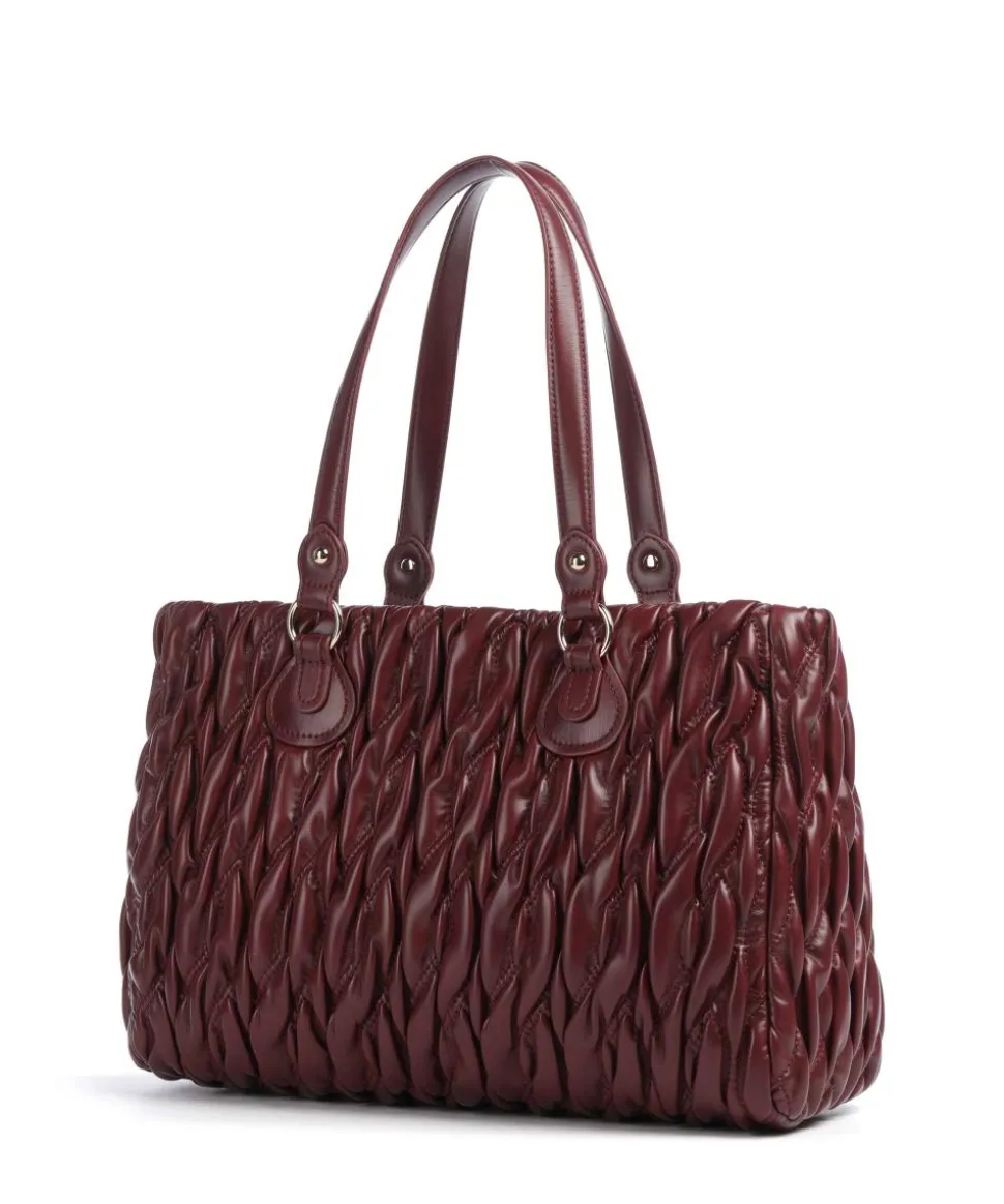 Aide M Shopper Lederimitat wein