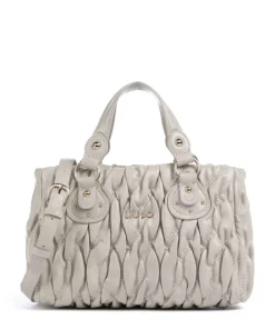 Aide S Handtasche Lederimitat hellgrau