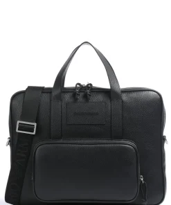 Aktentasche 15″ genarbtes Leder schwarz