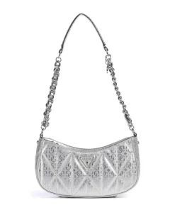Aldina G-Shine Schultertasche Lederimitat silber