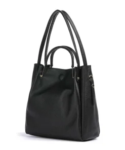 Alexandria Shopper genarbtes Leder schwarz