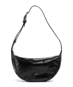 Alias Soft By My Side Schultertasche fein genarbtes Rindsleder schwarz