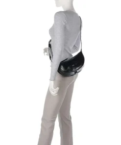 Alias Soft By My Side Schultertasche fein genarbtes Rindsleder schwarz