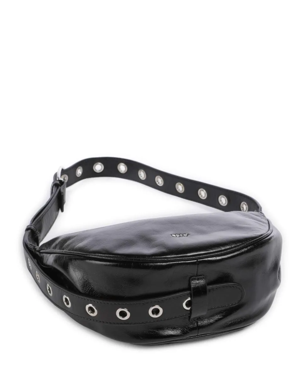 Alias Soft By My Side Schultertasche fein genarbtes Rindsleder schwarz