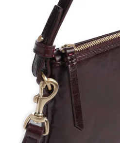 Alice Crinkle Schultertasche fein genarbtes Rindsleder bordeaux