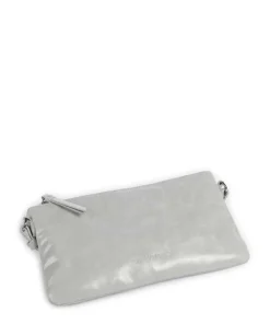 Alice Crinkle Schultertasche fein genarbtes Rindsleder hellgrau