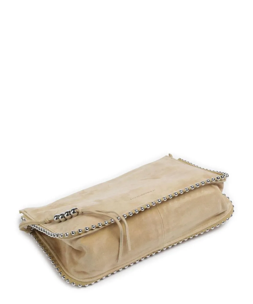 All About Beads Schultertasche aufgerautes Leder sand