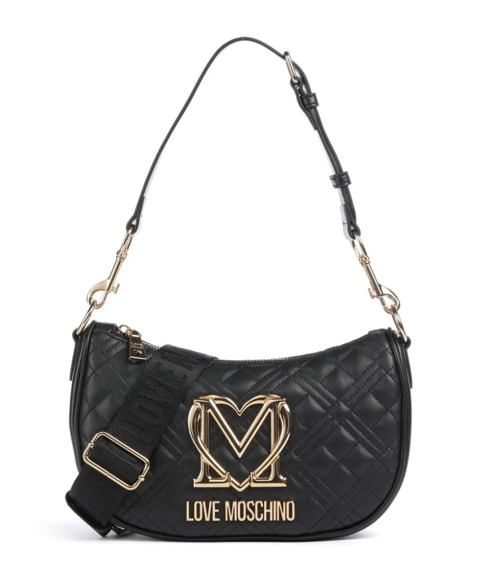 Allure Schultertasche Lederimitat schwarz