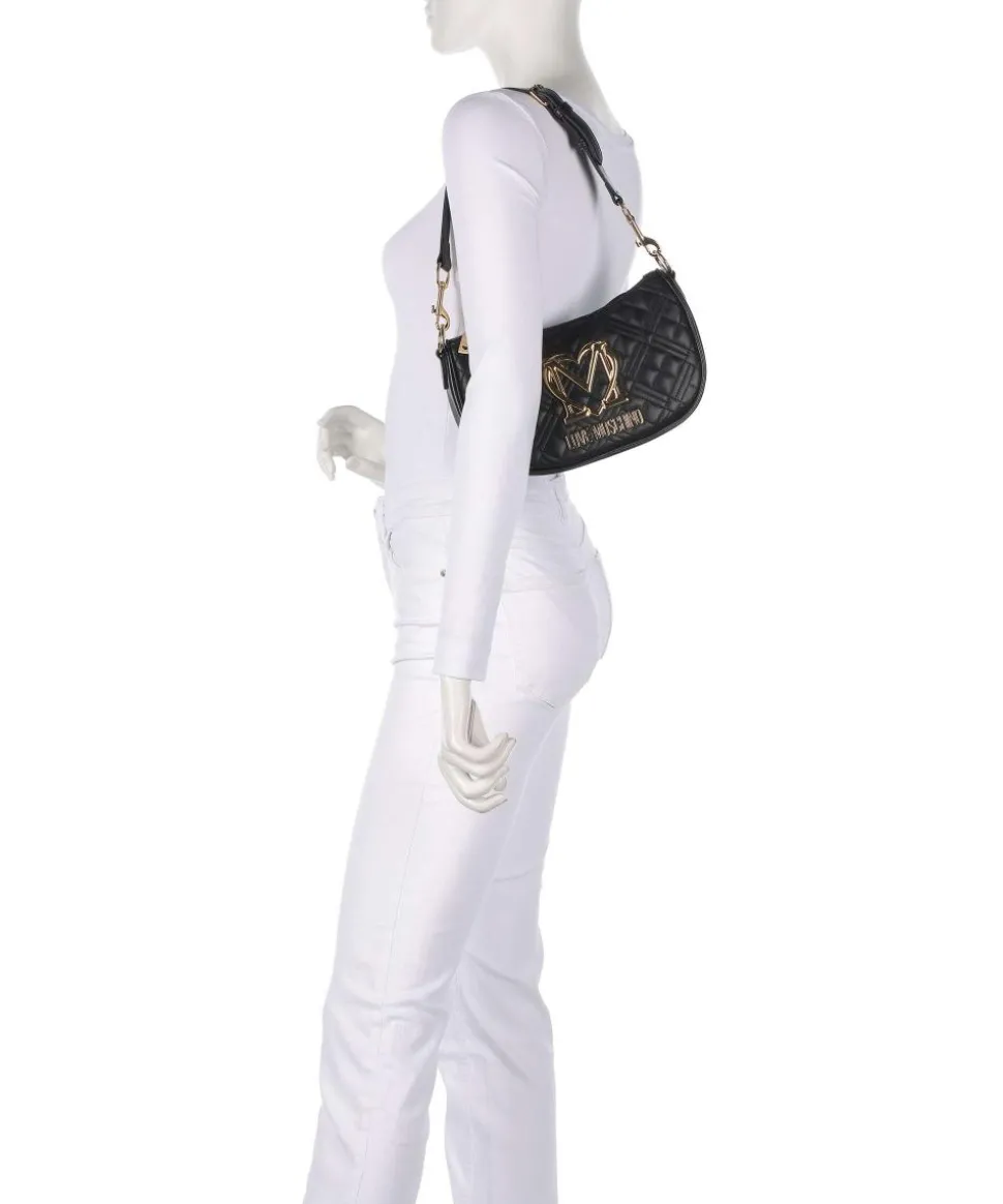 Allure Schultertasche Lederimitat schwarz