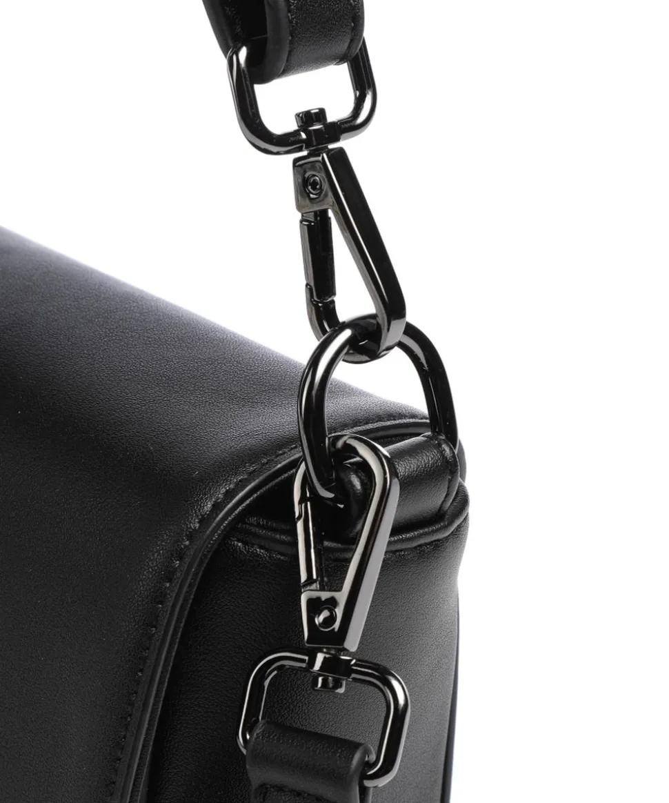 Almata Schultertasche Lederimitat schwarz