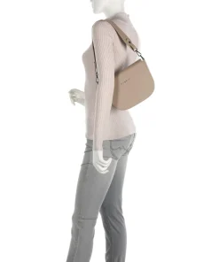 Almata Schultertasche Lederimitat sand