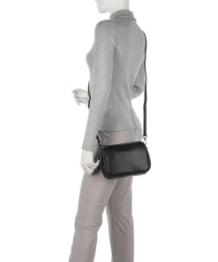 Almata Umhängetasche Lederimitat schwarz