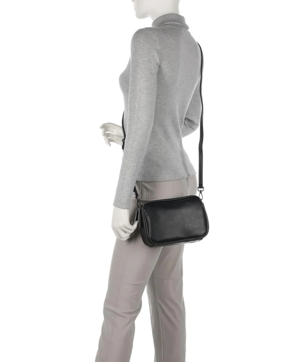 Almata Umhängetasche Lederimitat schwarz