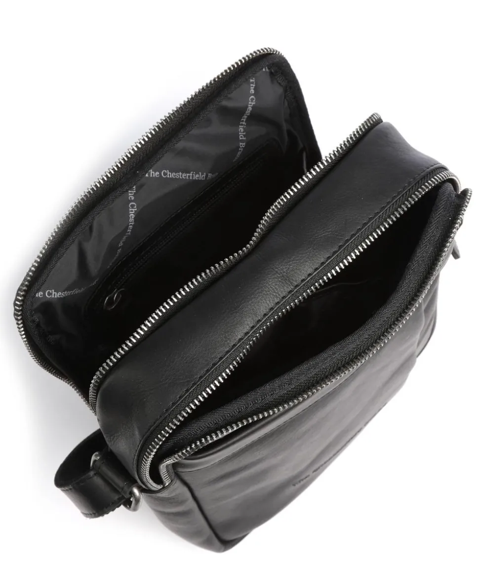 Alva Umhängetasche Pull-Up Rindsleder schwarz