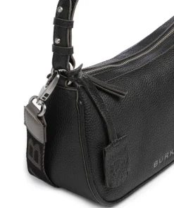 Always Alyx Schultertasche genarbtes Leder schwarz