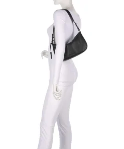 Always Ava Schultertasche genarbtes Rindsleder schwarz