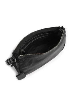 Always Ava Schultertasche genarbtes Rindsleder schwarz