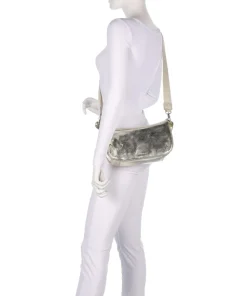 Always Ava Schultertasche genarbtes Rindsleder gold