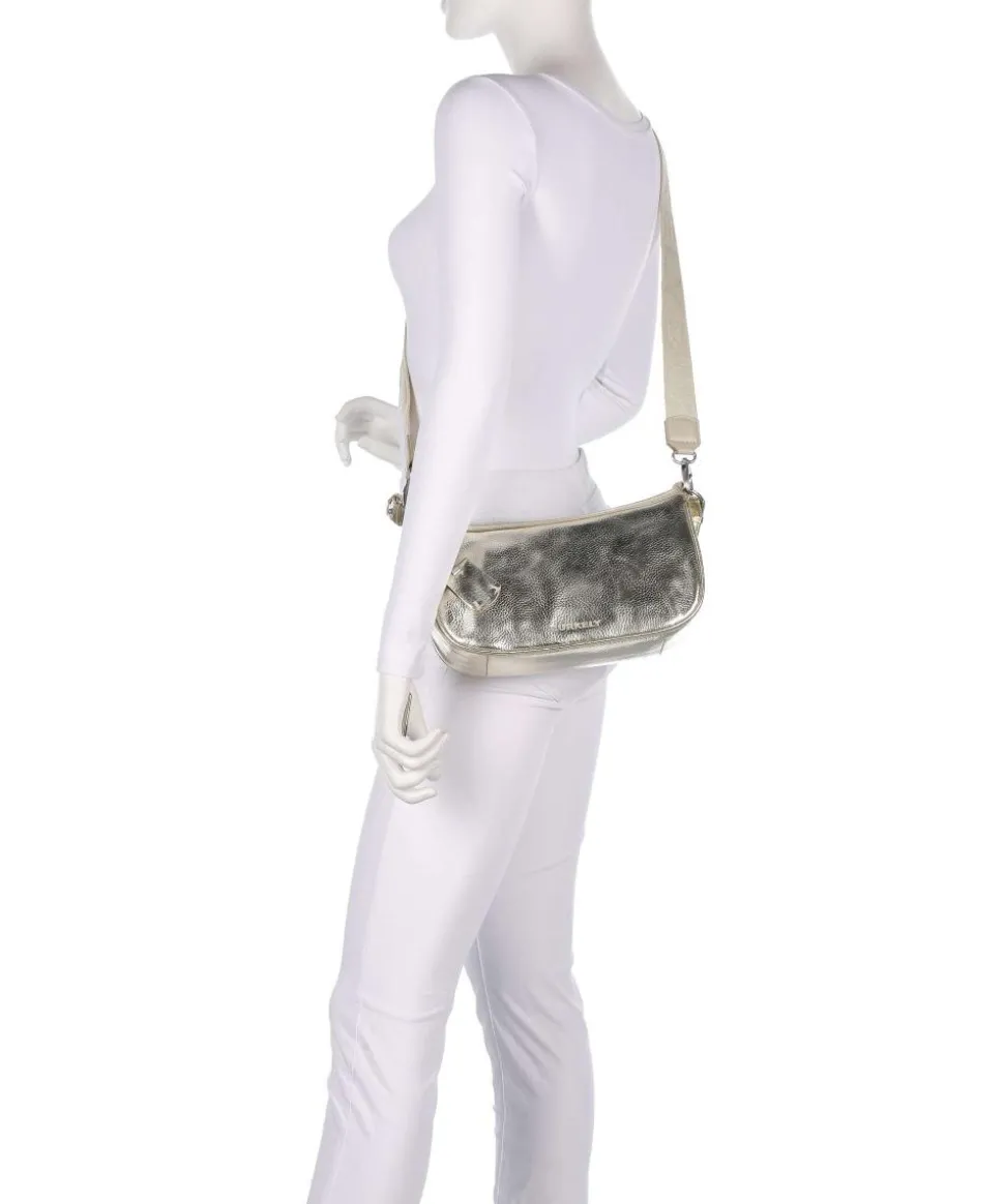 Always Ava Schultertasche genarbtes Rindsleder gold