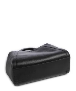 Amalia Shopper genarbtes Leder schwarz