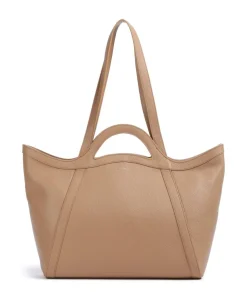 Amalia Shopper genarbtes Leder hellbraun