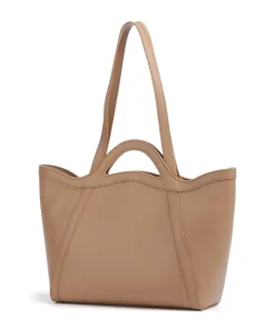 Amalia Shopper genarbtes Leder hellbraun