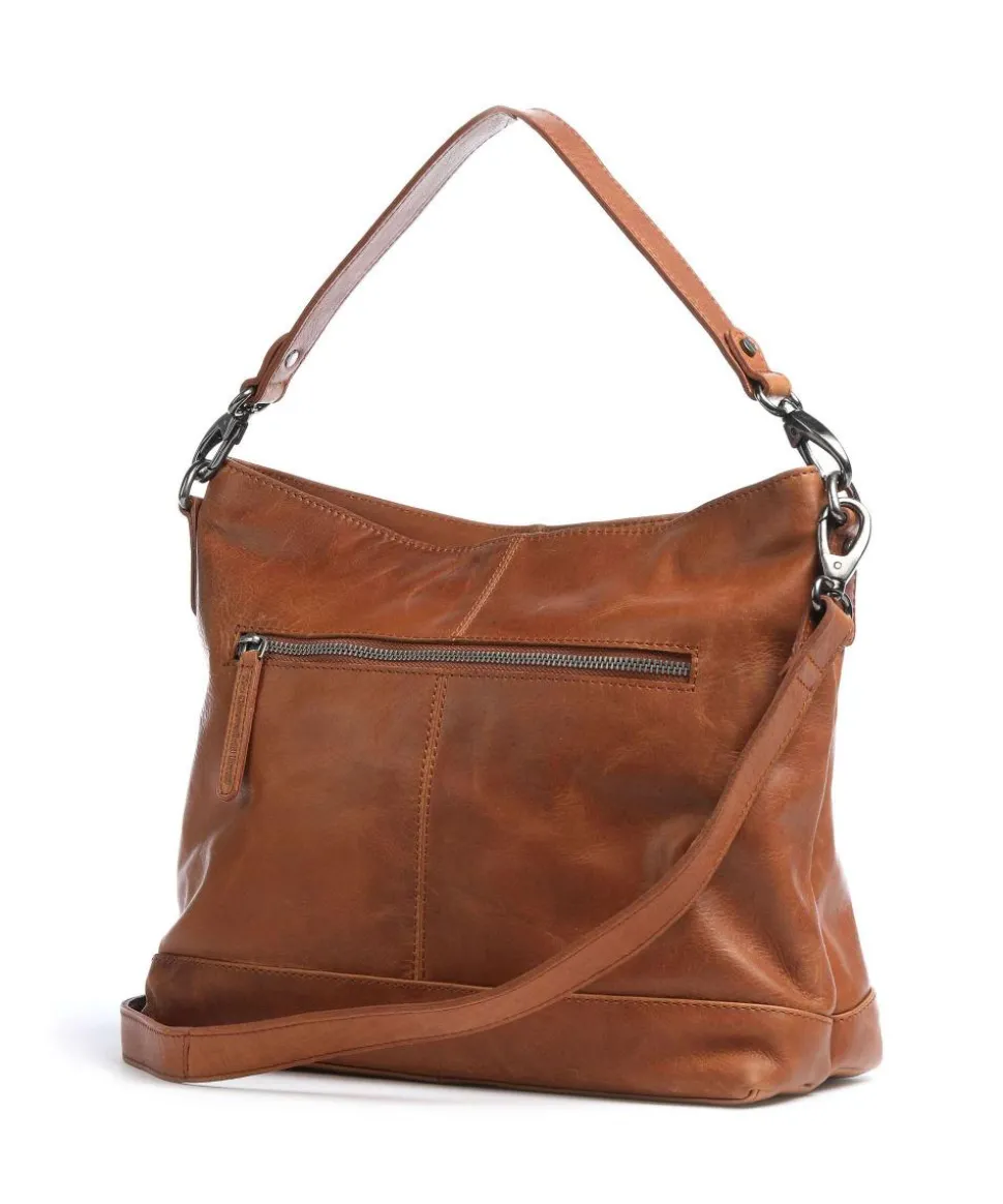 Amelia Beuteltasche Pull-Up Rindsleder cognac