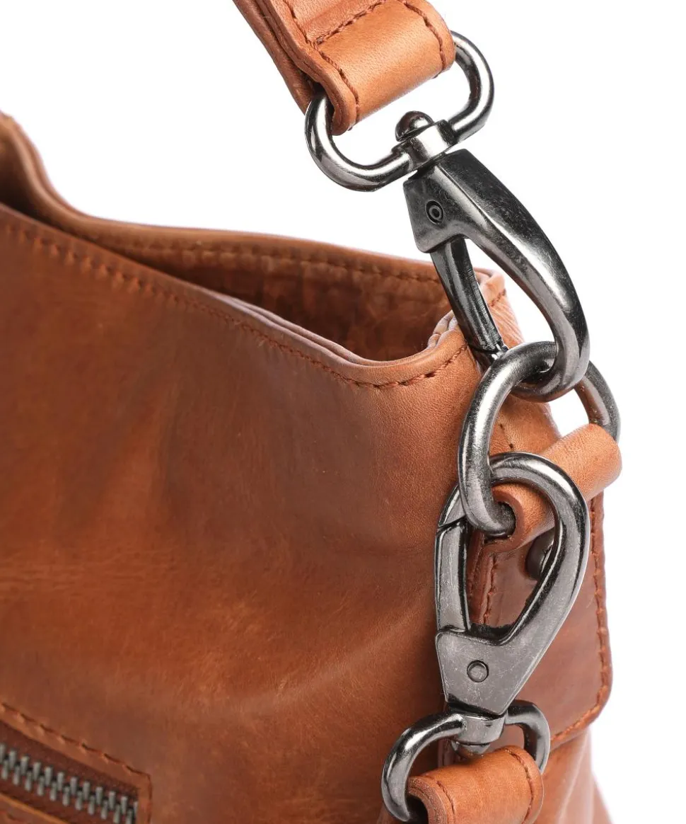 Amelia Beuteltasche Pull-Up Rindsleder cognac