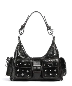 Amelia Schultertasche Rindsleder dunkelbraun