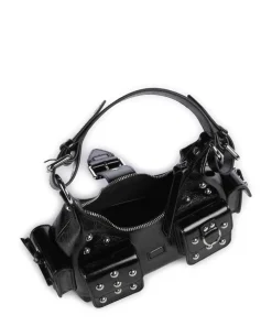 Amelia Small Schultertasche Rindsleder schwarz