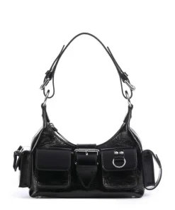 Amelia Small Schultertasche Rindsleder schwarz