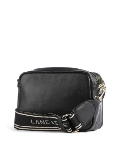 Ana Umhängetasche genarbtes Leder schwarz