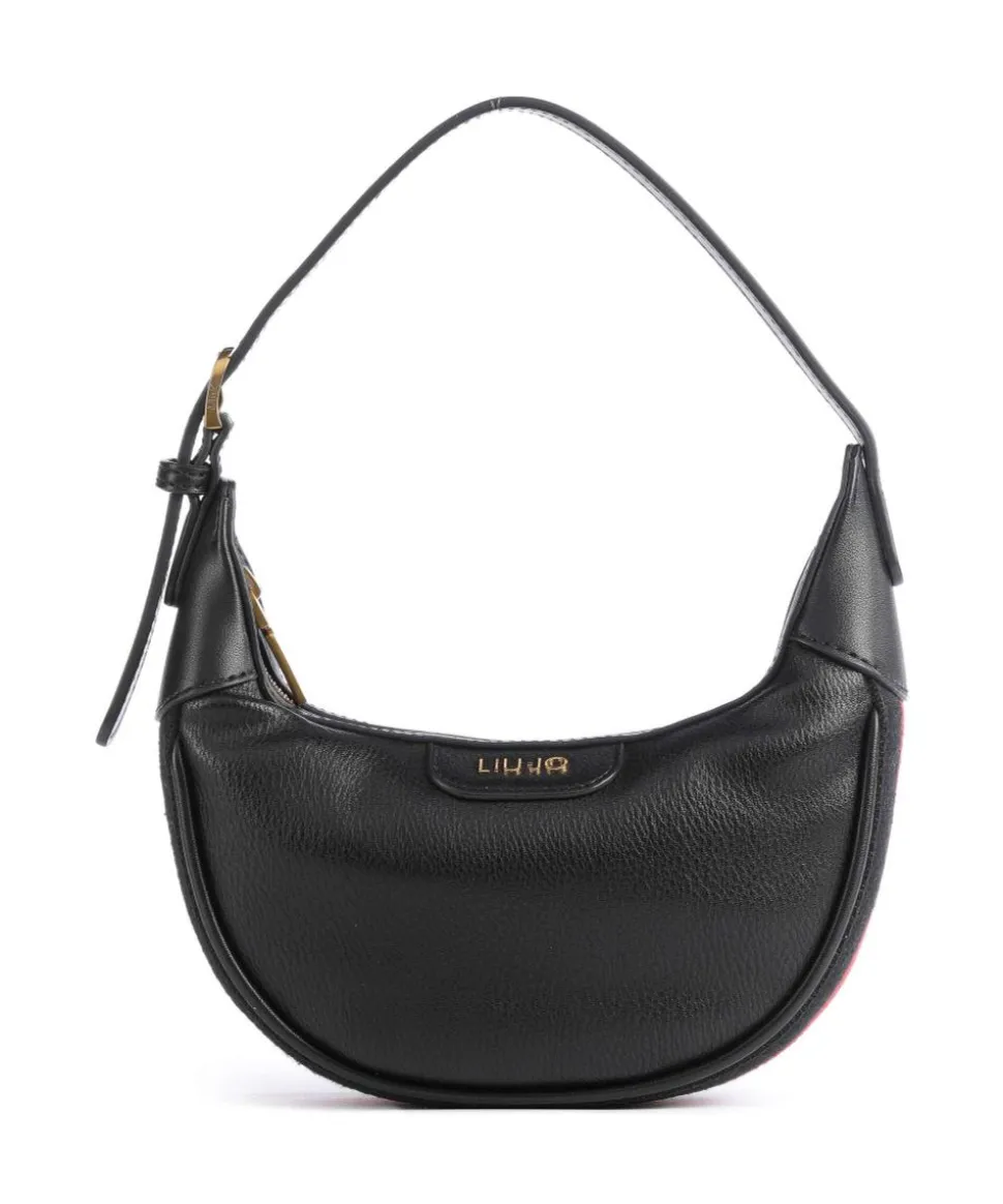 Anaba Schultertasche Lederimitat schwarz