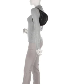 Anaba Schultertasche Lederimitat schwarz