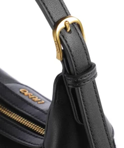 Anaba Schultertasche Lederimitat schwarz