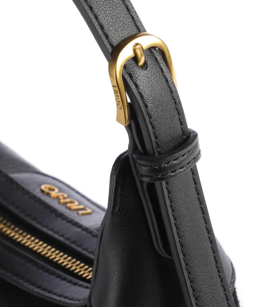 Anaba Schultertasche Lederimitat schwarz