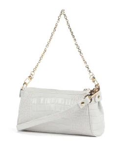 Andeer Schultertasche geprägtes Kalbsleder elfenbein