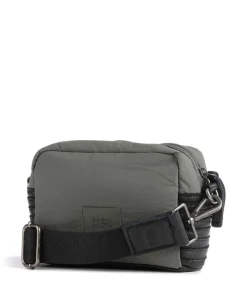 Anea Umhängetasche Polyester, genarbtes Leder schwarz/grün