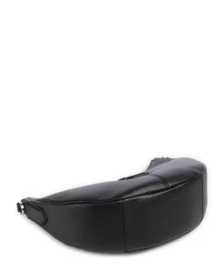 Anett Schultertasche Lederimitat schwarz