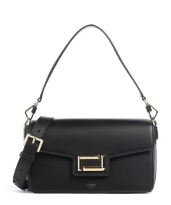 Angele M Schultertasche fein genarbtes Rindsleder schwarz