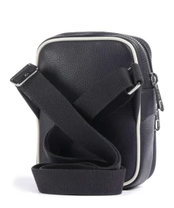 Angy Umhängetasche Polyurethane, genarbtes Rindsleder navy