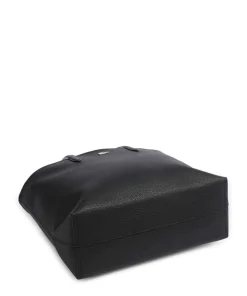 Anna Shopper Lederimitat schwarz