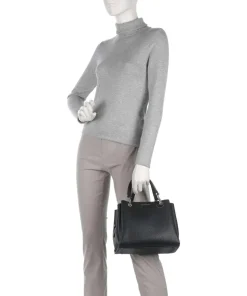 Annie Handtasche Lederimitat schwarz