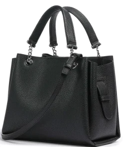 Annie Handtasche Lederimitat schwarz