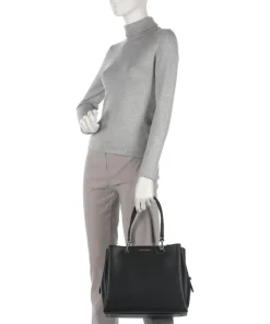 Annie Shopper Lederimitat schwarz