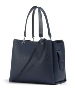 Annie Shopper Lederimitat navy