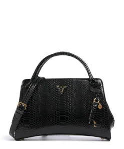 Annita Python Handtasche Lederimitat schwarz
