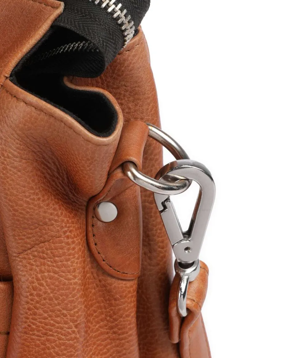 Anouk Anouk Shopper 13″ genarbtes Leder cognac