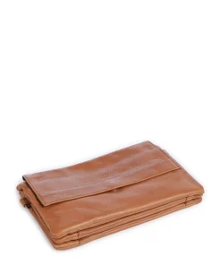 Anouk Anouk Umhängetasche genarbtes Leder cognac