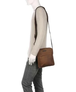 Antic M Umhängetasche Leder braun